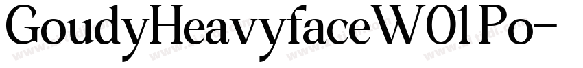 GoudyHeavyfaceW01 Po字体转换